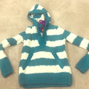 💸⬇️  So Jenni green & white striped hoodie NWT